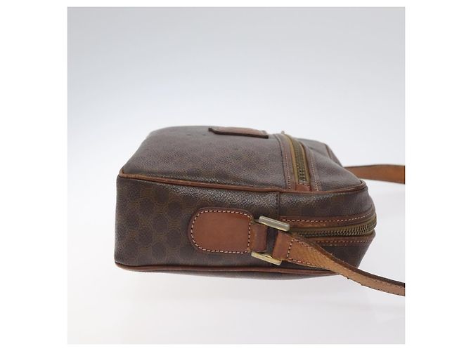 Céline Borsa a spalla in tela Macadam CELINE in pelle PVC marrone oro Auth bs27307 D'oro - vista 3