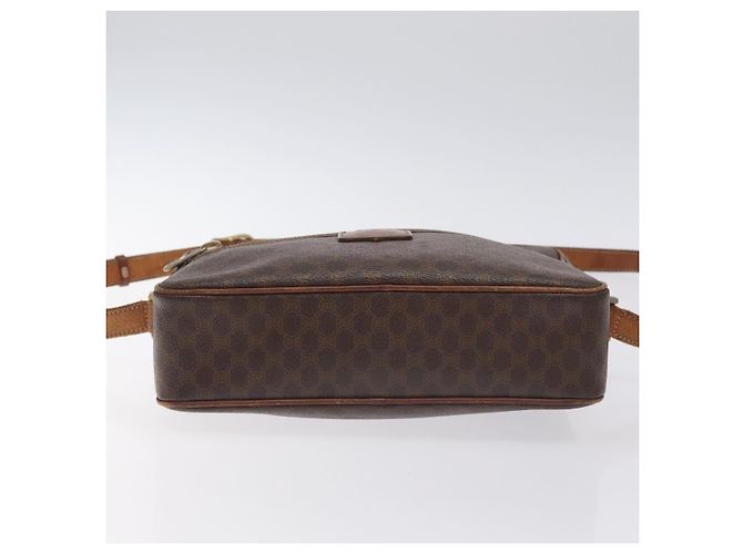 Céline Borsa a spalla in tela Macadam CELINE in pelle PVC marrone oro Auth bs27307 D'oro - vista 5