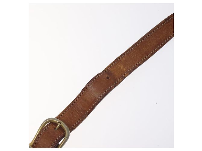Céline Borsa a spalla in tela Macadam CELINE in pelle PVC marrone oro Auth bs27307 D'oro - vista 9