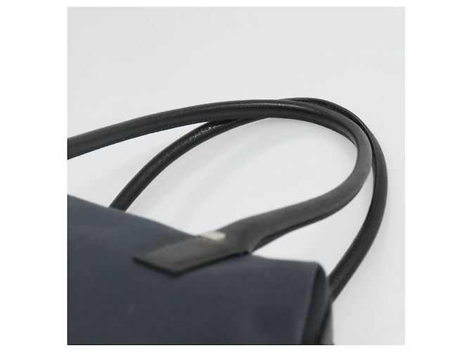 Borsa a mano Salvatore Ferragamo in nylon e pelle nera argento autentica bs27088 Nero - vista 8