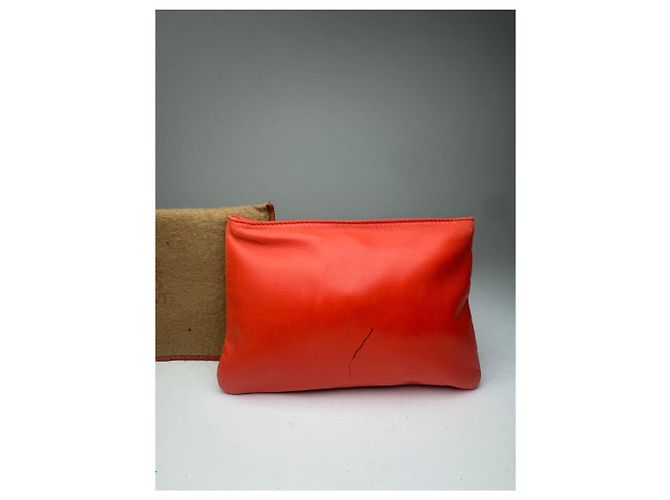 Vintage Loewe Madrid Leder Kosmetiktasche rot - Ansicht 12