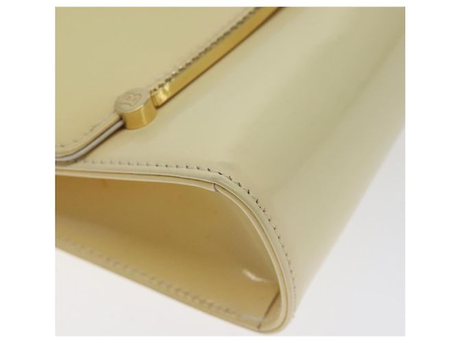 BALLY Borsa a Spalla con Catena in Pelle Verniciata Giallo Oro Auth ti3256 D'oro - vista 14