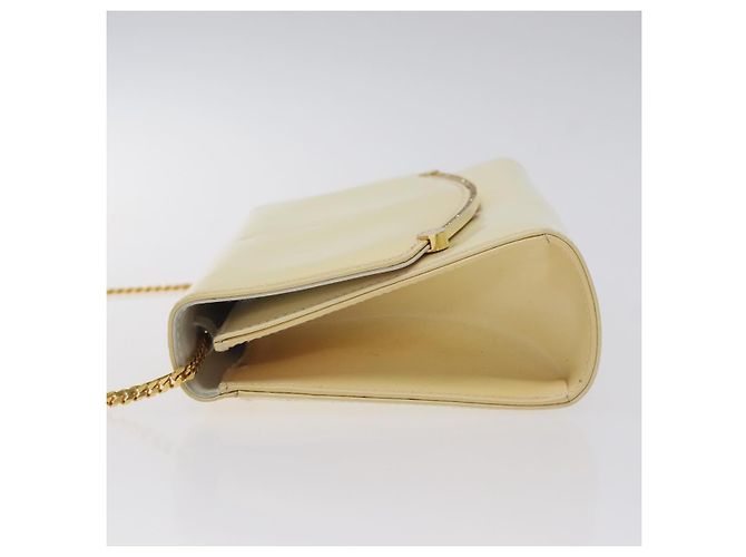 BALLY Borsa a Spalla con Catena in Pelle Verniciata Giallo Oro Auth ti3256 D'oro - vista 4