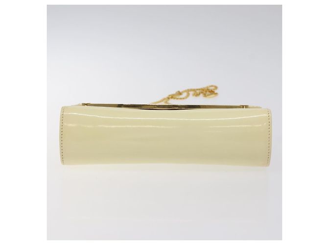 BALLY Borsa a Spalla con Catena in Pelle Verniciata Giallo Oro Auth ti3256 D'oro - vista 5