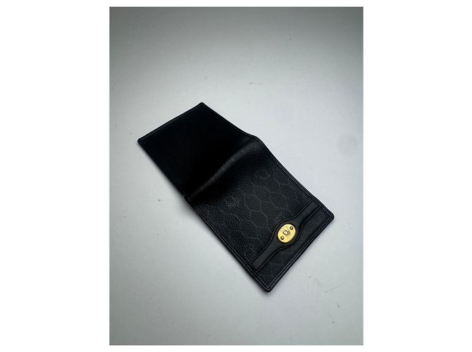 Portafoglio in pelle vintage Dior nero - vista 10