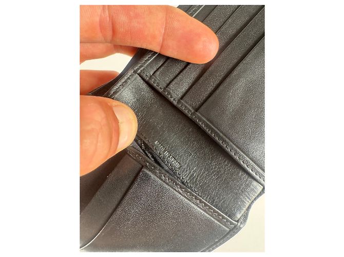 Portafoglio in pelle vintage Dior nero - vista 8