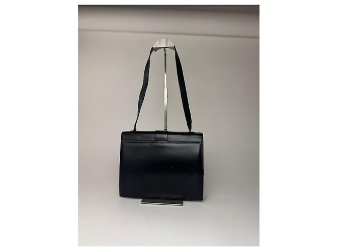 Vintage Gucci Ledertasche schwarz - Ansicht 2