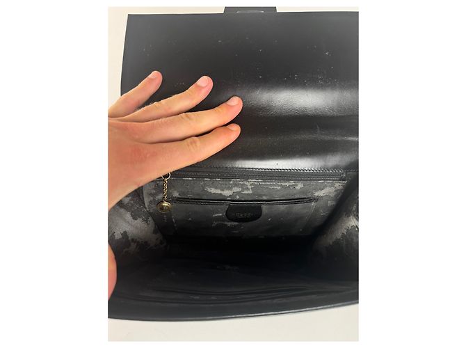 Vintage Gucci Ledertasche schwarz - Ansicht 3