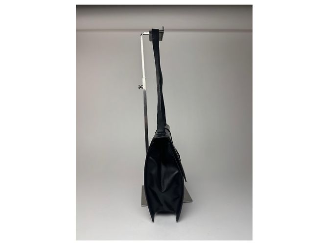 Vintage Gucci Ledertasche schwarz - Ansicht 6