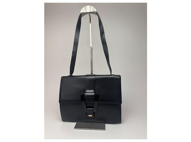 Vintage Gucci Ledertasche schwarz - Ansicht 7