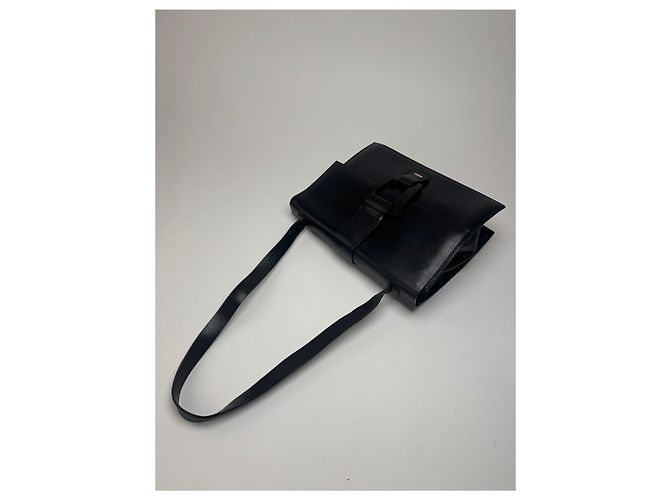Vintage Gucci Ledertasche schwarz - Ansicht 9