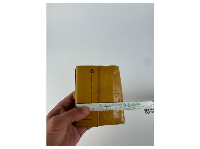 Vintage Loewe Leather wallet yellow - view 11