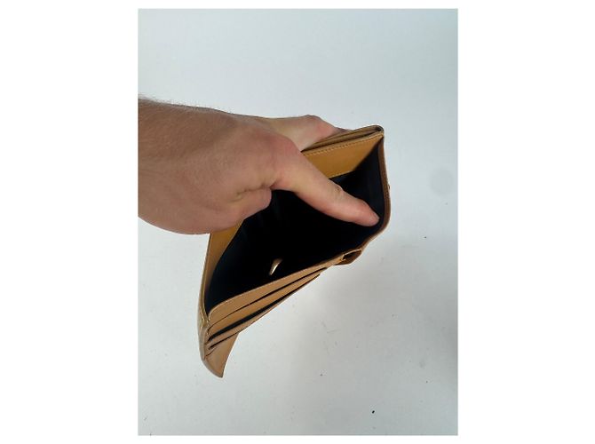 Vintage Loewe Leather wallet yellow - view 7