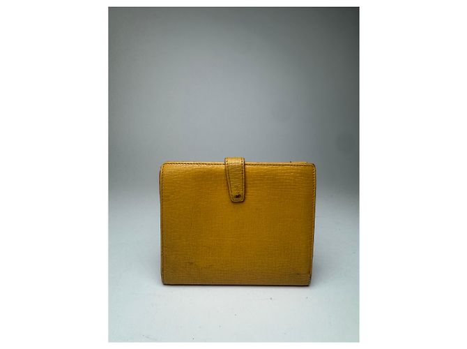 Vintage Loewe Leather wallet yellow - view 8