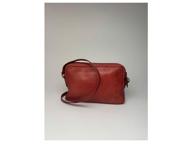 Vintage Givenchy Ledertasche rot - Ansicht 2