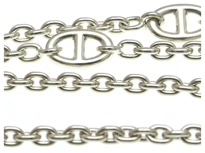 Chaîne d'ancre Hermès Collana Pendente Chaine D'ancre Hermes Argento - vista 10