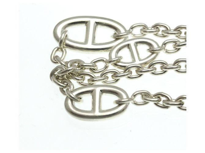 Chaîne d'ancre Hermès Collana Pendente Chaine D'ancre Hermes Argento - vista 11