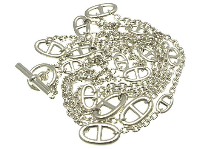Chaîne d'ancre Hermès Collana Pendente Chaine D'ancre Hermes Argento - vista 12