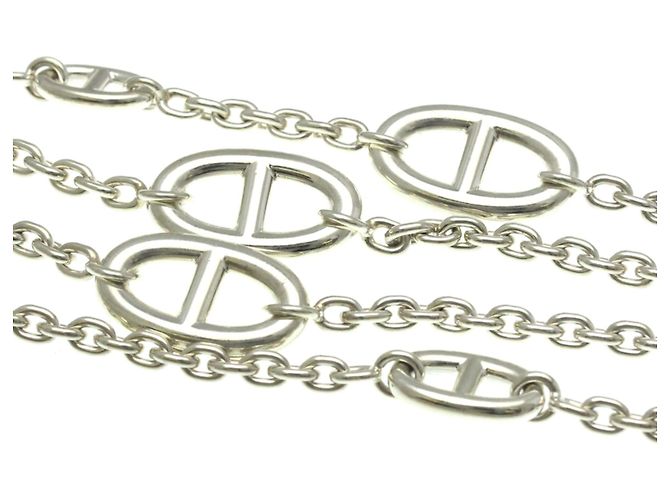 Chaîne d'ancre Hermès Collana Pendente Chaine D'ancre Hermes Argento - vista 9
