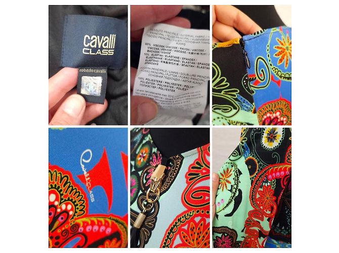 Roberto Cavalli Cavalli Class Sommerkleid mit Muster Mehrfarben - Ansicht 10