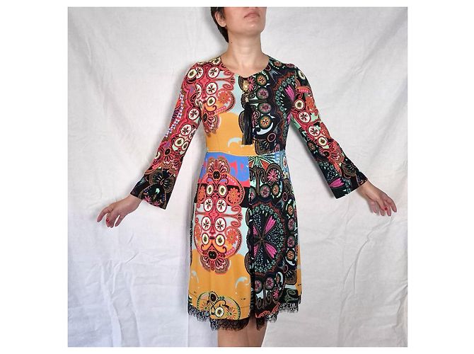 Roberto Cavalli Cavalli Class Sommerkleid mit Muster Mehrfarben - Ansicht 4