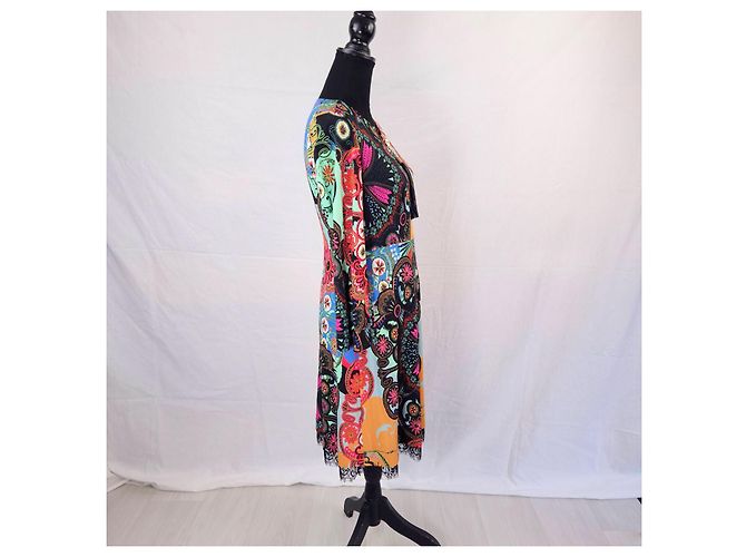 Roberto Cavalli Cavalli Class Sommerkleid mit Muster Mehrfarben - Ansicht 8
