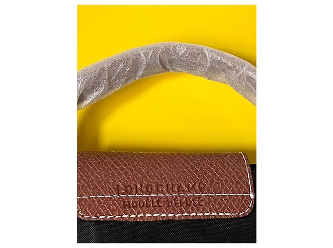 Borsa a mano Longchamp Le Pliage XS in pelle nera Nero - vista 4