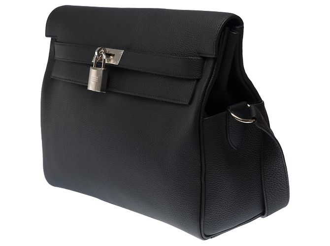 Hermès Borsa HERMES Kelly in Pelle Nera - 102770 Nero - vista 5