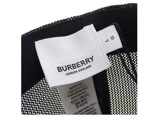 Cappellino da baseball in lana e nylon Burberry rosa e nero L - vista 6