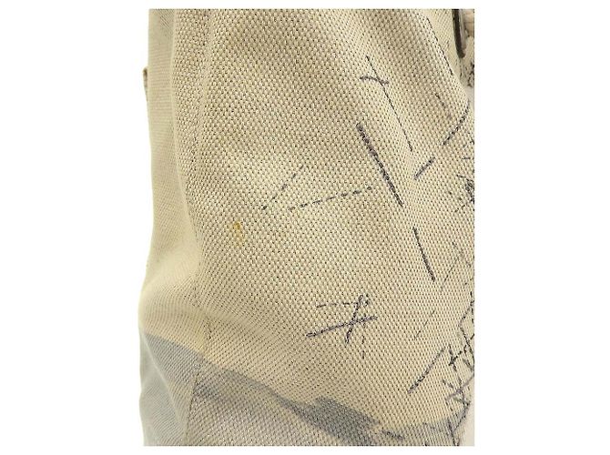 Coach Canvas Leder Tragetasche 17039 Braun Beige Golden - Ansicht 5