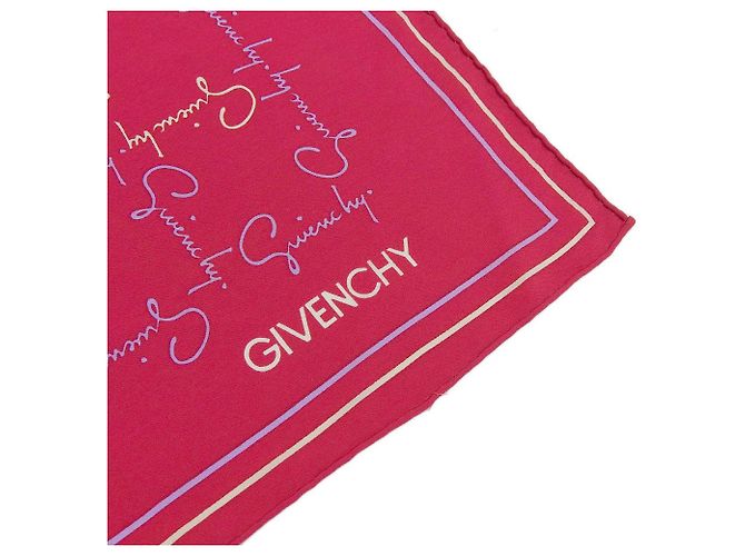 Bufanda Logo Givenchy Rosa Blanco Púrpura - vista 6