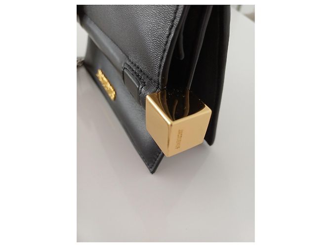 Jacquemus Le Rond Carré Pochette en Cuir d'Agneau Noir - vue 3