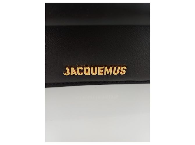 Jacquemus Le Rond Carré Pochette en Cuir d'Agneau Noir - vue 6