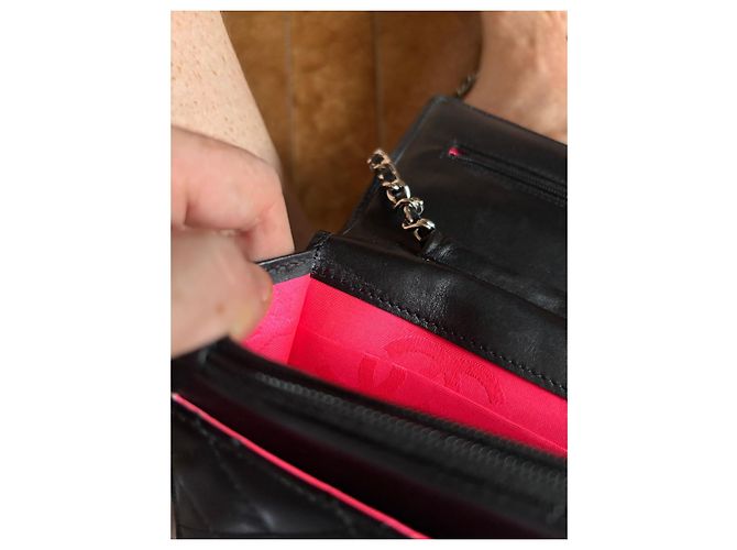 Chanel Wallet on Chain in pelle di agnello nera Nero - vista 19