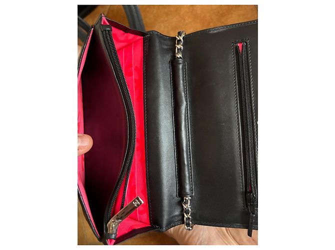 Chanel Wallet on Chain in pelle di agnello nera Nero - vista 20