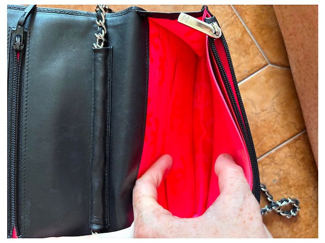 Chanel Wallet on Chain in pelle di agnello nera Nero - vista 23