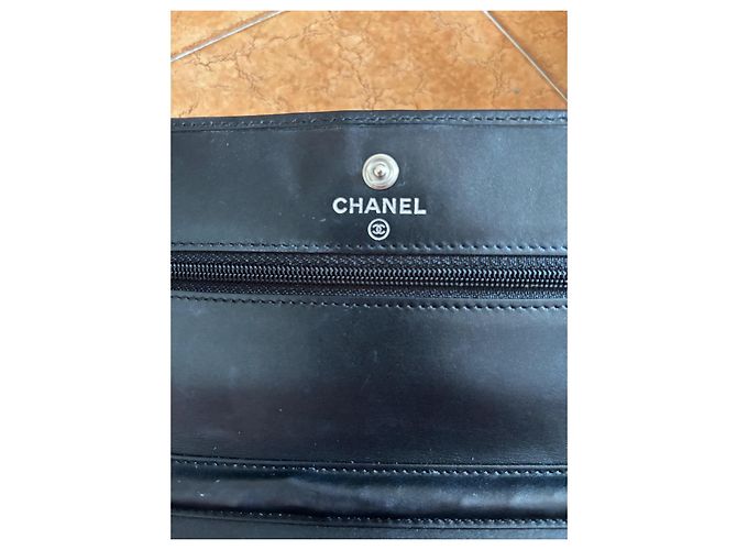Chanel Wallet on Chain in pelle di agnello nera Nero - vista 5