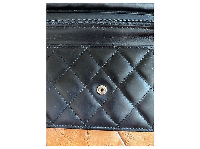Chanel Wallet on Chain in pelle di agnello nera Nero - vista 6