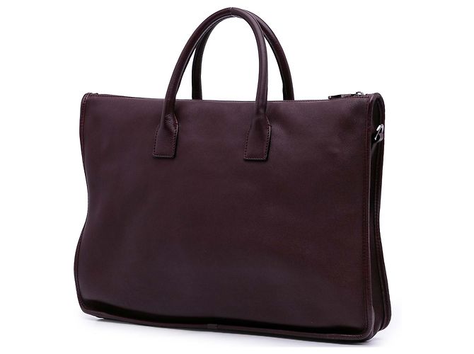 LOEWE Maletín Toledo de cuero rojo con anagrama - vista 2