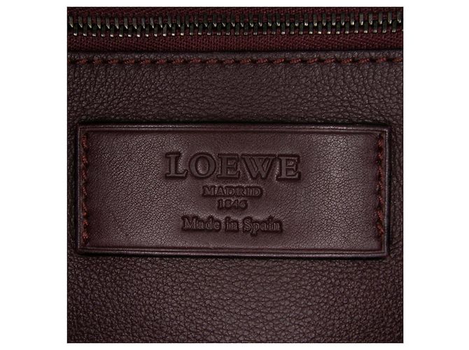 LOEWE Maletín Toledo de cuero rojo con anagrama - vista 5