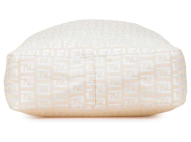 Fendi Braune Zucchino Canvas Tasche Beige - Ansicht 3