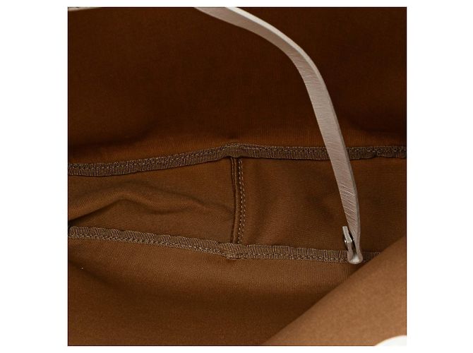 Fendi Braune Zucchino Canvas Tasche Beige - Ansicht 4