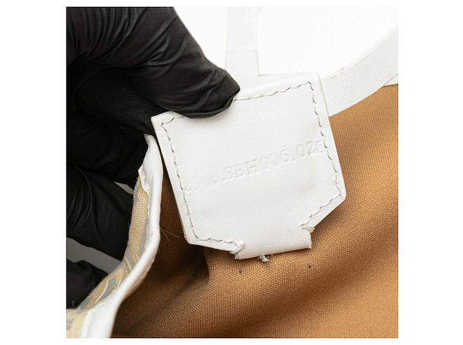 Fendi Braune Zucchino Canvas Tasche Beige - Ansicht 6
