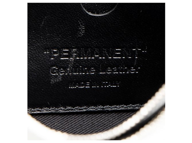 Off White Off-White Leder Diag Binder Clip Geldbörse mit Kette Schwarz - Ansicht 7