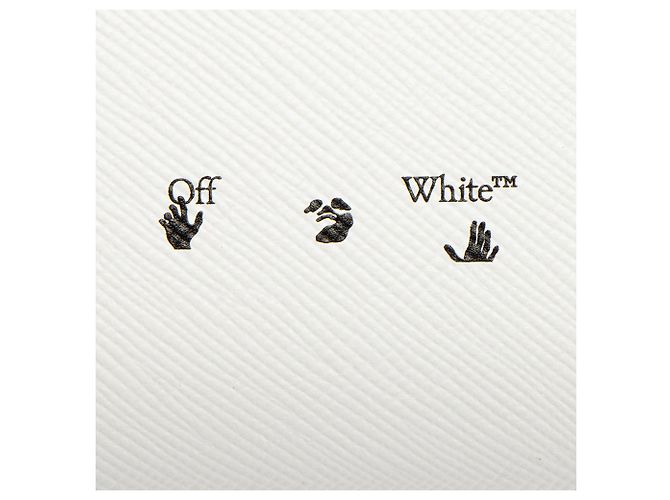 Off White Off-White Leder Diag Binder Clip Geldbörse mit Kette Schwarz - Ansicht 8