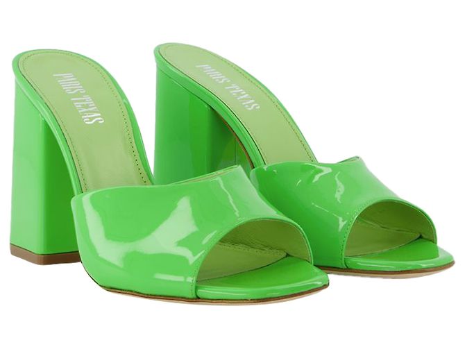 Holly Anja Mules - Paris Texas - Kiwi - Leather - view 2