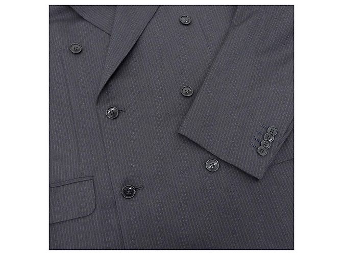 Autre Marque Conjunto de traje de lana Ermenegildo Zegna a rayas grises Castaño - vista 3