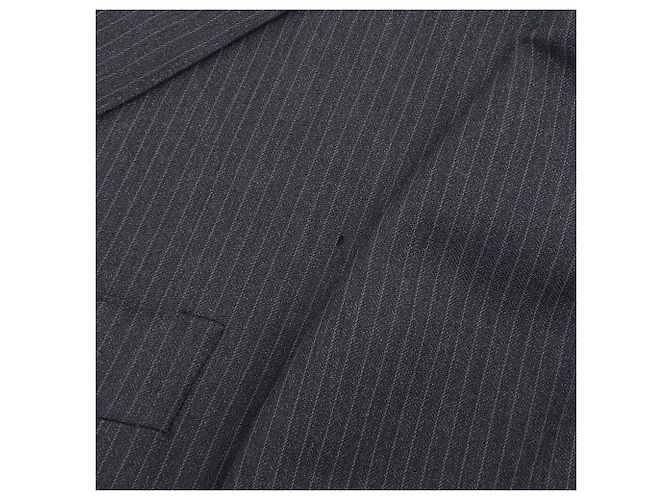 Autre Marque Conjunto de traje de lana Ermenegildo Zegna a rayas grises Castaño - vista 4