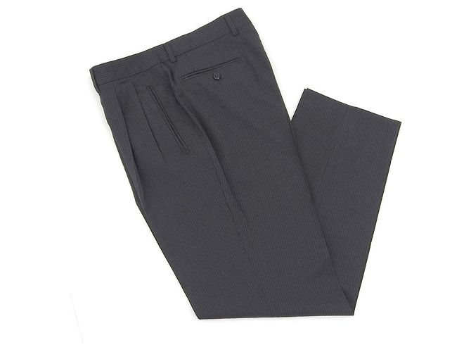 Autre Marque Conjunto de traje de lana Ermenegildo Zegna a rayas grises Castaño - vista 7