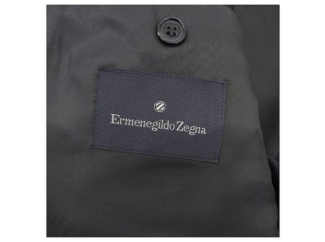 Autre Marque Conjunto de traje de lana Ermenegildo Zegna a rayas grises Castaño - vista 9